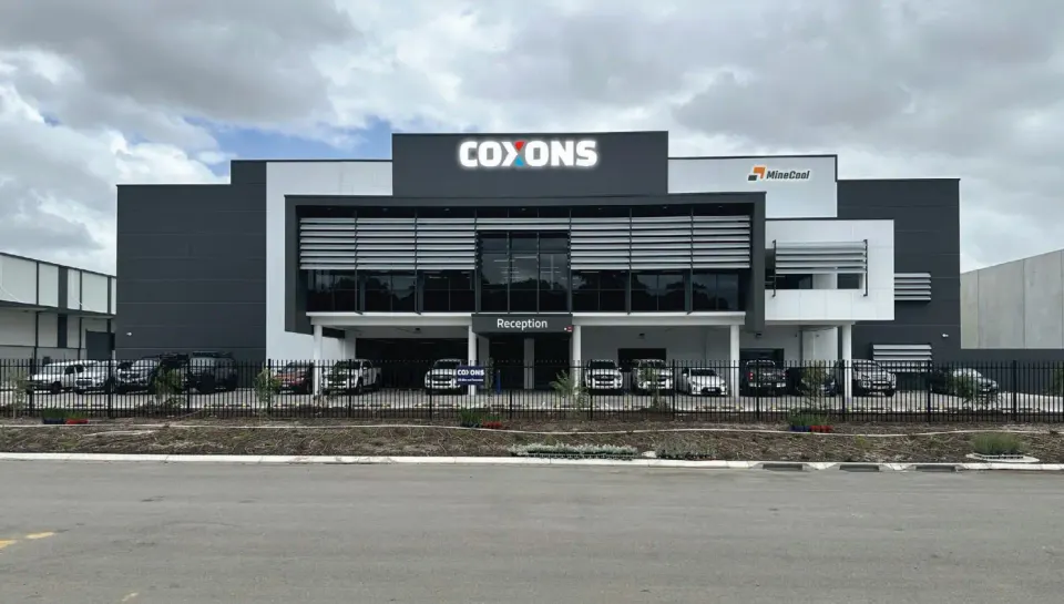 The front of the new Coxons workshop