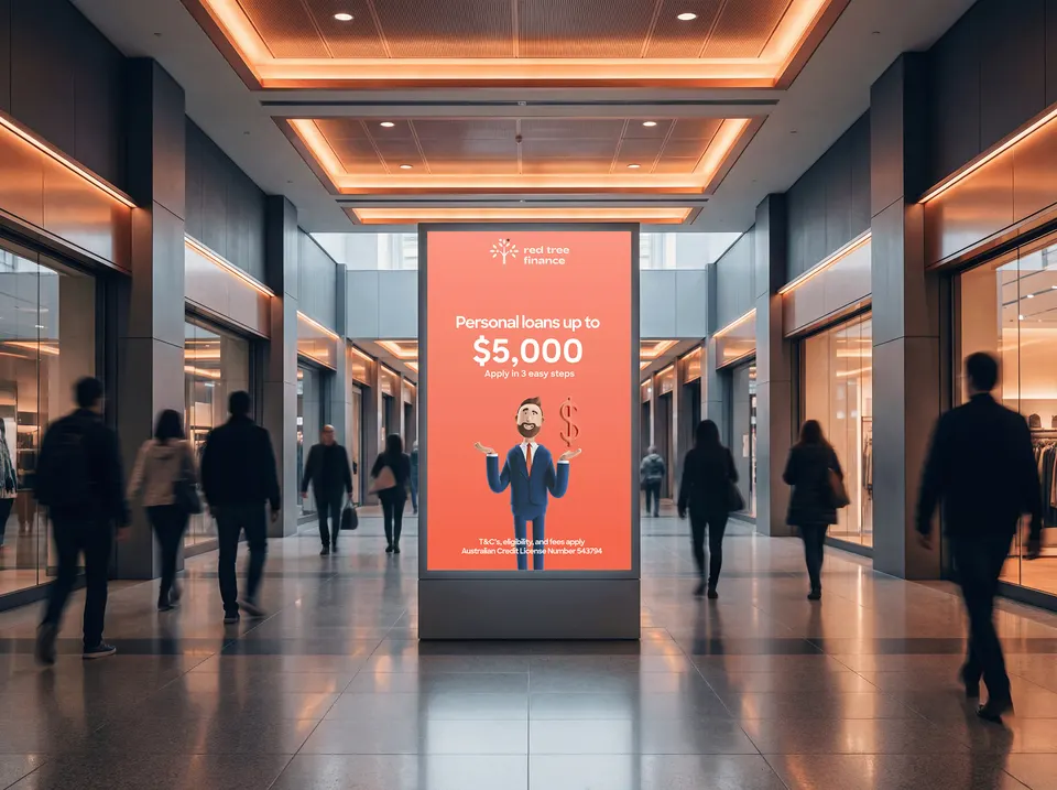 A Red Tree Finance ad mock-up